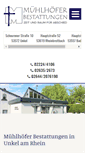 Mobile Screenshot of muehlhoefer-bestattungen.de